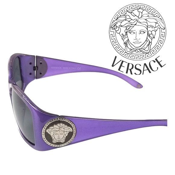 Vintage Gianni Versace Mod 4160B Purple and silver Frame 2000'S